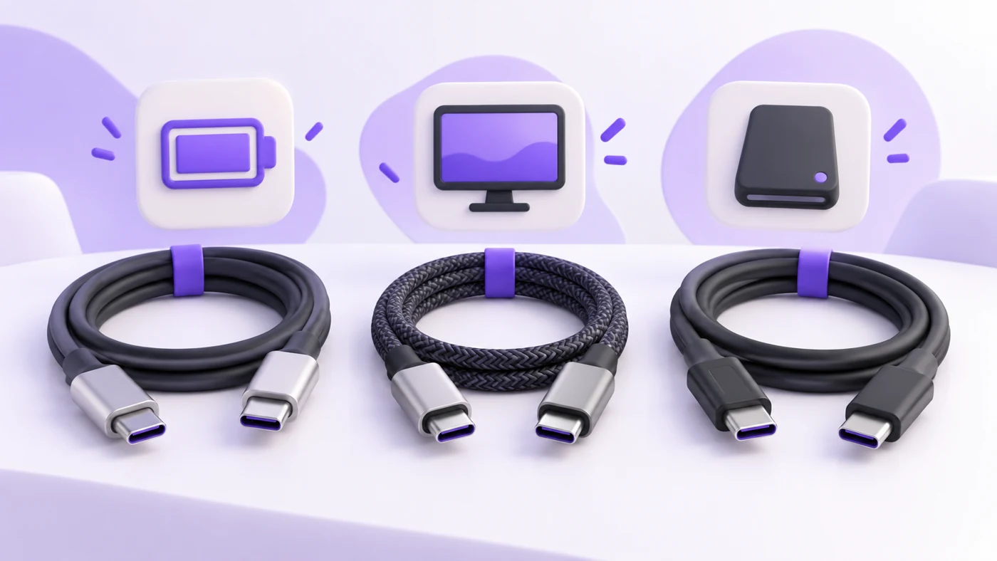 Which USB-C Cable Do You Need for a Monitor, SSD, or Charging?