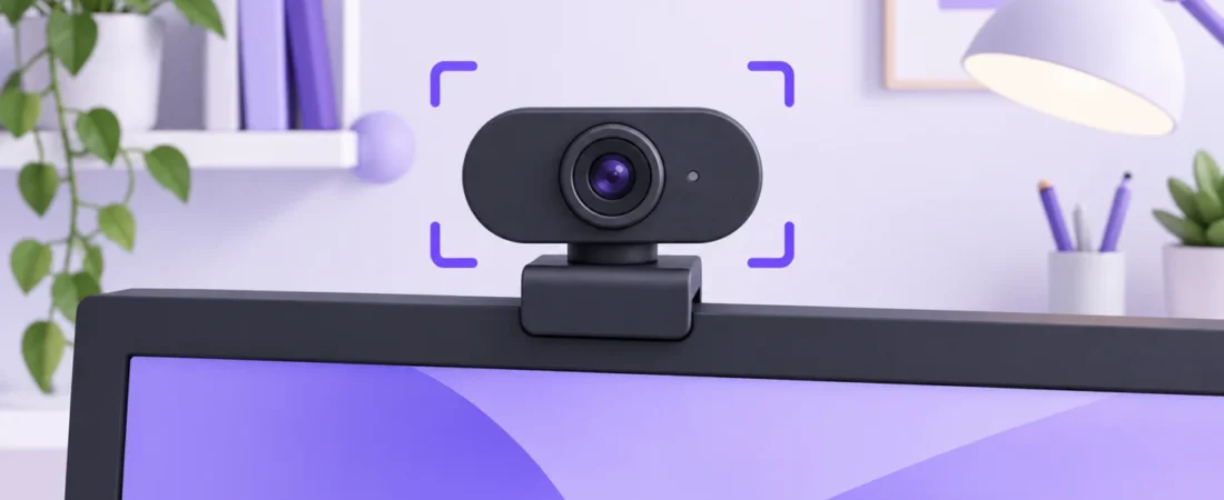 Narrow-View Webcams for a Small Home Office: Fixed Framing or Software Crop?