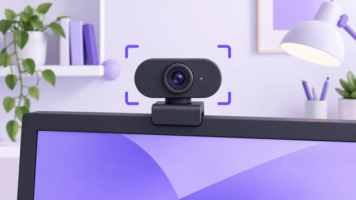 Narrow-View Webcams for a Small Home Office: Fixed Framing or Software Crop?